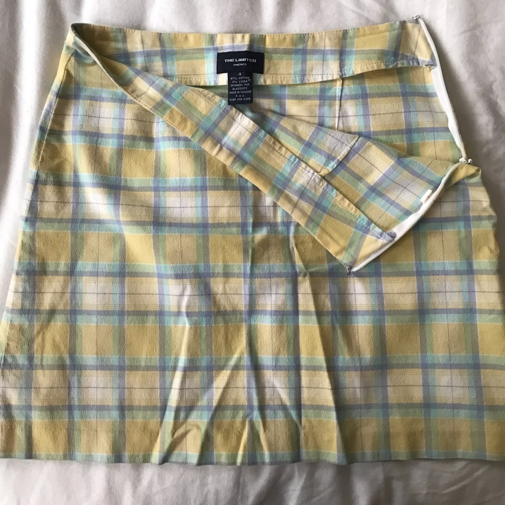 Vtg The Limited Plaid Skirt (90s) sz. 4